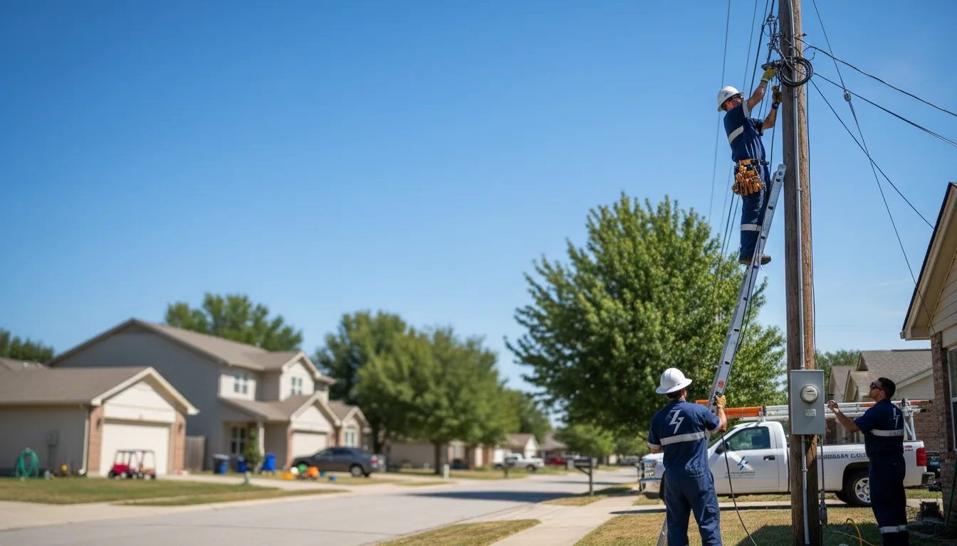 Residential electrician providing installation services in Rice, MN